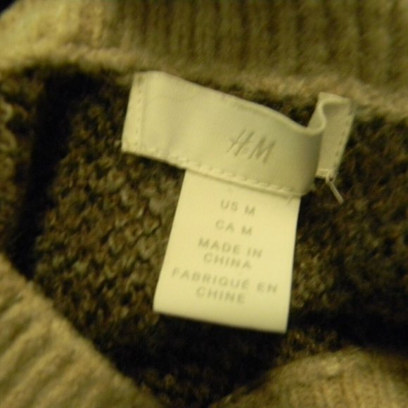 H&M Cheetah Print Pullover Wool Blended Womens Medium Sweater - Picture 6 of 6